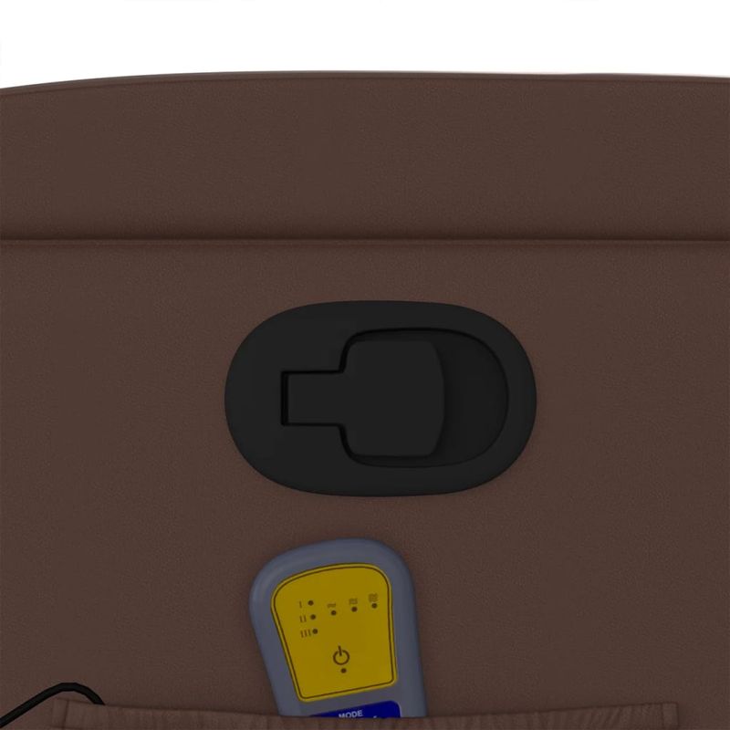 Ingrijire personala si Cosmetice - Sanatate si wellness - Articole wellness - Fotolii de masaj - Fotoliu de masaj rabatabil cu ridicare, maro, piele ecologica - Infinity.ro