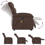 Ingrijire personala si Cosmetice - Sanatate si wellness - Articole wellness - Fotolii de masaj - Fotoliu electric masaj rabatabil cu ridicare, maro - Infinity.ro