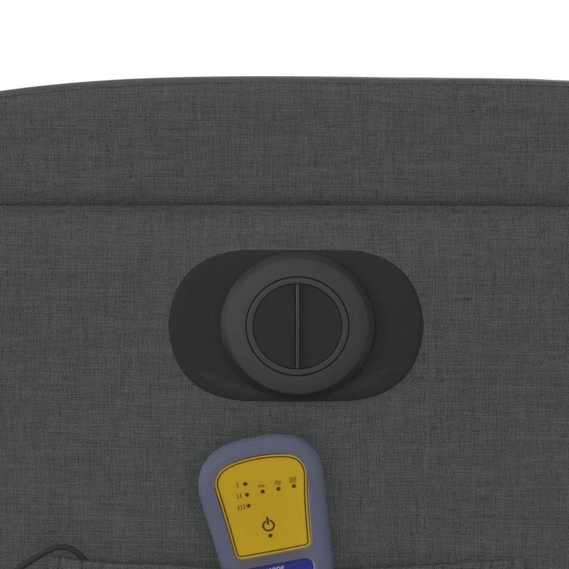 Ingrijire personala si Cosmetice - Sanatate si wellness - Articole wellness - Fotolii de masaj - Fotoliu electric de masaj rabatabil, gri inchis, textil - Infinity.ro