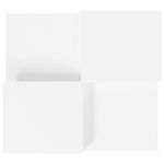 Casa si Gradina - Mobilier - Mese si birouri - Masute de cafea - Masute de cafea, 2 buc., alb, lemn prelucrat - Infinity.ro