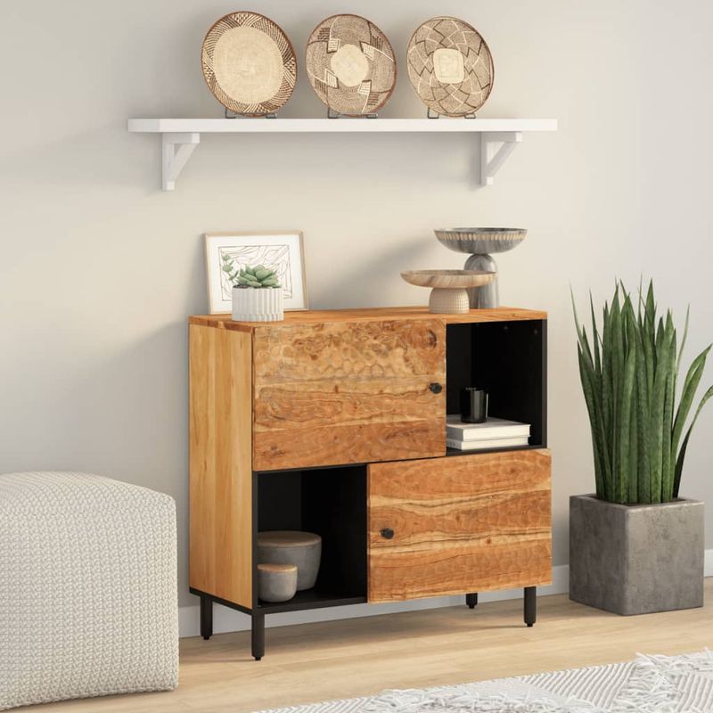 Casa si Gradina - Mobilier - Comode si corpuri - Comode - Dulap lateral, 80x33x75 cm, lemn masiv de acacia - Infinity.ro