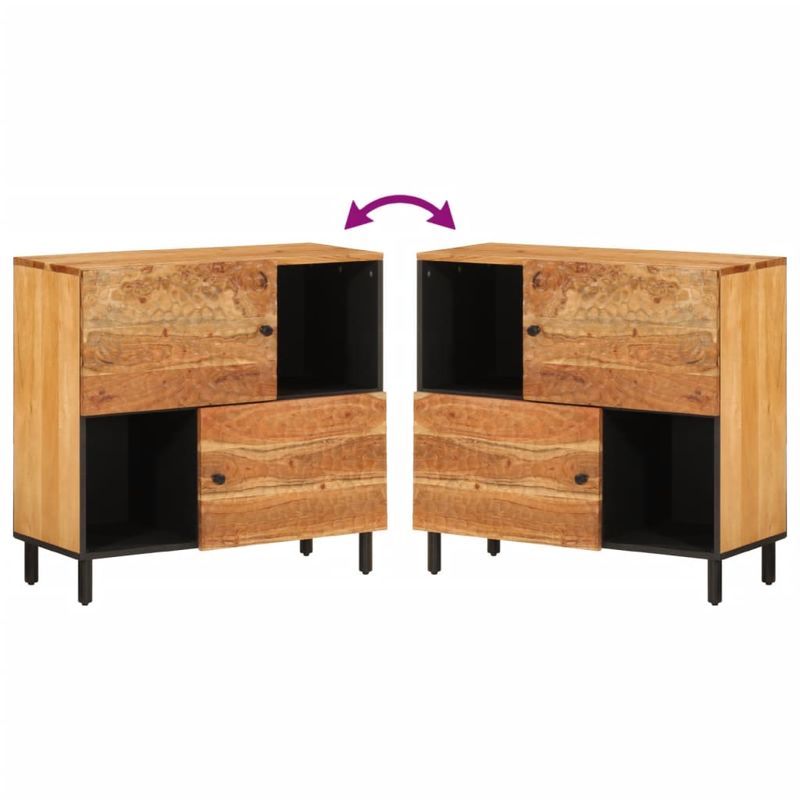 Casa si Gradina - Mobilier - Comode si corpuri - Comode - Dulap lateral, 80x33x75 cm, lemn masiv de acacia - Infinity.ro
