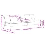 Casa si Gradina - Mobilier - Canapele si coltare - Canapele - Canapea extensibila cu 2 locuri, 2 perne, gri inchis, textil - Infinity.ro