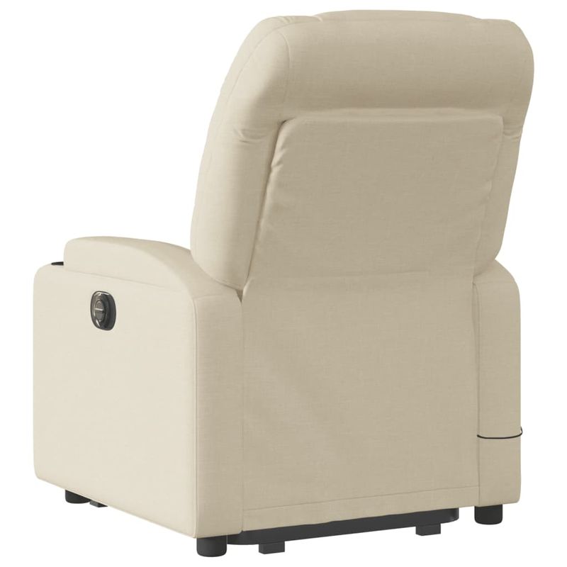 Ingrijire personala si Cosmetice - Sanatate si wellness - Articole wellness - Fotolii de masaj - Fotoliu masaj rabatabil cu ridicare, crem, material textil - Infinity.ro