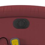 Ingrijire personala si Cosmetice - Sanatate si wellness - Articole wellness - Fotolii de masaj - Fotoliu de masaj electric rabatabil, rosu vin, piele ecologica - Infinity.ro