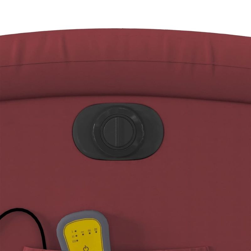 Ingrijire personala si Cosmetice - Sanatate si wellness - Articole wellness - Fotolii de masaj - Fotoliu de masaj electric rabatabil, rosu vin, piele ecologica - Infinity.ro