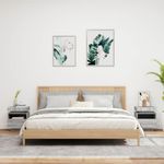 Casa si Gradina - Mobilier - Comode si corpuri - Noptiere - Noptiere cu lumini LED, 2 bucati, sonoma gri, 40 x 39 x 48,5 cm - Infinity.ro