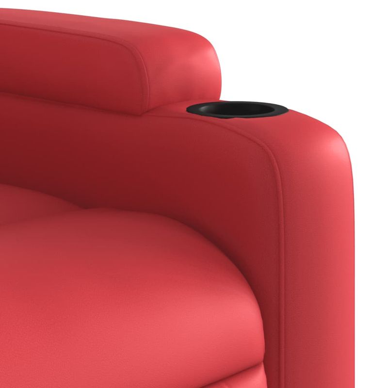 Casa si Gradina - Mobilier - Scaune si fotolii - Fotolii - Fotoliu rabatabil electric cu ridicare, rosu, piele ecologica - Infinity.ro
