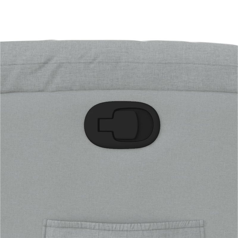 Casa si Gradina - Mobilier - Scaune si fotolii - Fotolii - Fotoliu rabatabil cu ridicare, gri deschis, material textil - Infinity.ro