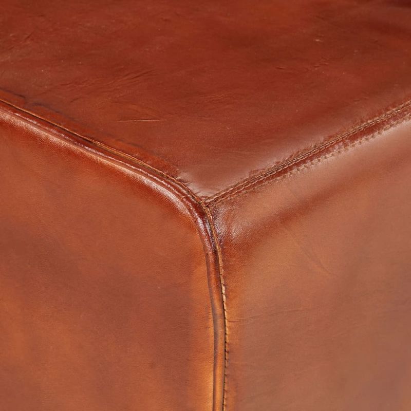 Casa si Gradina - Mobilier - Canapele si coltare - Banchete - Banca de gimnastica, maro, 160 cm, piele naturala - Infinity.ro