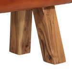 Casa si Gradina - Mobilier - Canapele si coltare - Banchete - Banca de gimnastica, maro, 160 cm, piele naturala - Infinity.ro