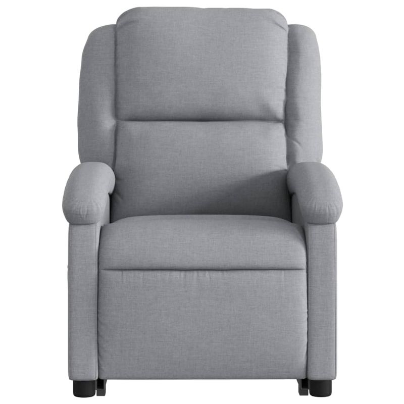 Casa si Gradina - Mobilier - Scaune si fotolii - Fotolii - Fotoliu rabatabil cu ridicare, gri deschis, material textil - Infinity.ro