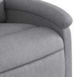 Casa si Gradina - Mobilier - Scaune si fotolii - Fotolii - Fotoliu rabatabil cu ridicare, gri deschis, material textil - Infinity.ro