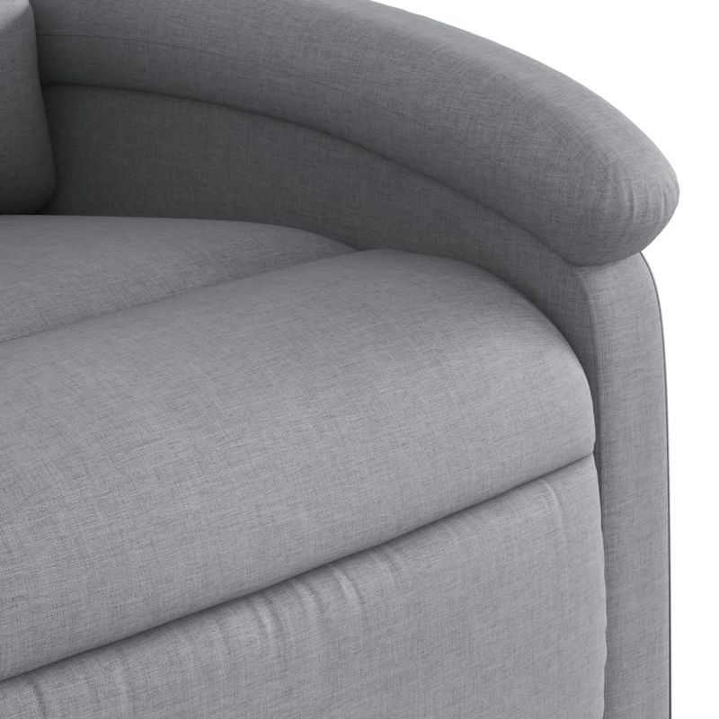 Casa si Gradina - Mobilier - Scaune si fotolii - Fotolii - Fotoliu rabatabil cu ridicare, gri deschis, material textil - Infinity.ro