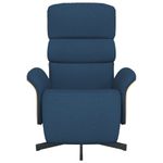 Casa si Gradina - Mobilier - Scaune si fotolii - Fotolii - Fotoliu rabatabil cu suport de picioare, albastru, textil - Infinity.ro