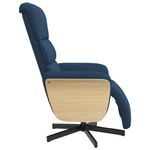 Casa si Gradina - Mobilier - Scaune si fotolii - Fotolii - Fotoliu rabatabil cu suport de picioare, albastru, textil - Infinity.ro