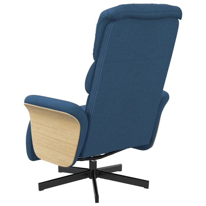 Casa si Gradina - Mobilier - Scaune si fotolii - Fotolii - Fotoliu rabatabil cu suport de picioare, albastru, textil - Infinity.ro