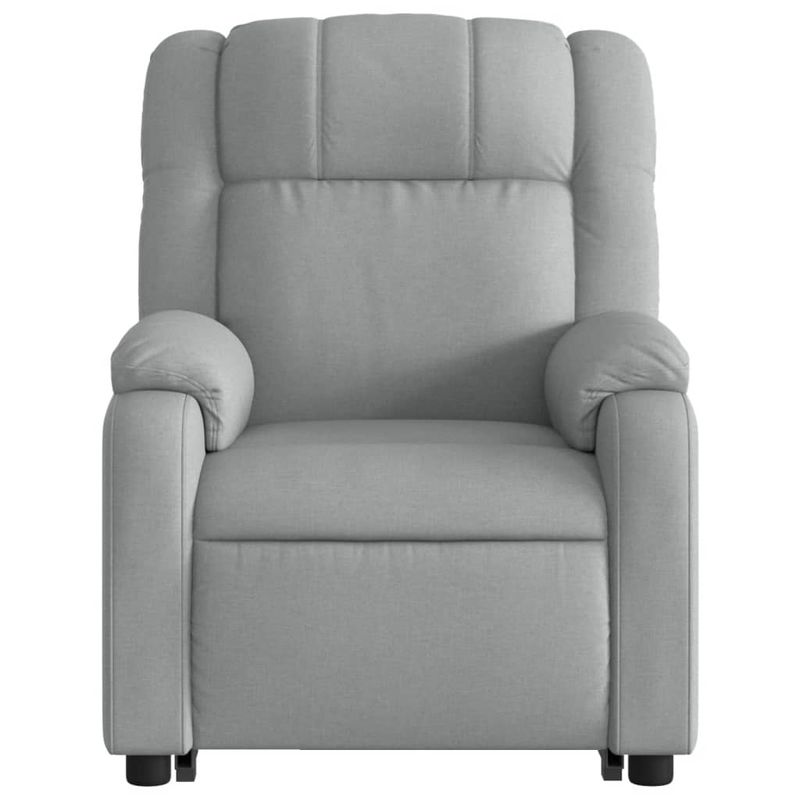 Casa si Gradina - Mobilier - Scaune si fotolii - Fotolii - Fotoliu electric rabatabil cu ridicare, gri deschis, textil - Infinity.ro