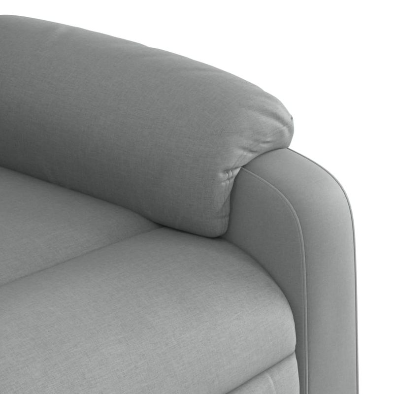 Casa si Gradina - Mobilier - Scaune si fotolii - Fotolii - Fotoliu electric rabatabil cu ridicare, gri deschis, textil - Infinity.ro