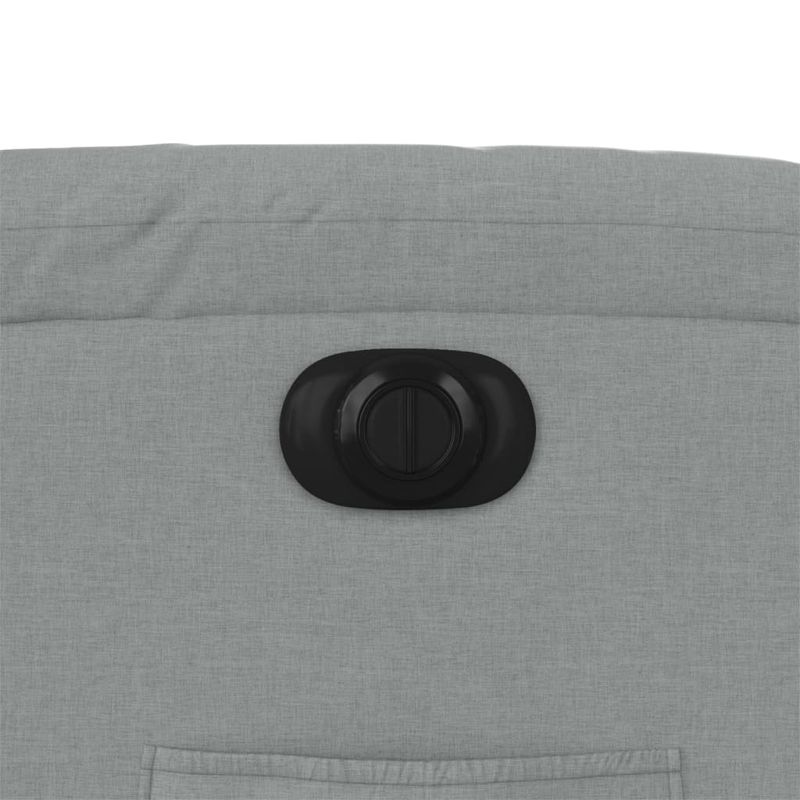 Casa si Gradina - Mobilier - Scaune si fotolii - Fotolii - Fotoliu electric rabatabil cu ridicare, gri deschis, textil - Infinity.ro