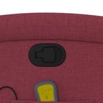 Ingrijire personala si Cosmetice - Sanatate si wellness - Articole wellness - Fotolii de masaj - Fotoliu rabatabil de masaj cu ridicare, rosu vin, textil - Infinity.ro