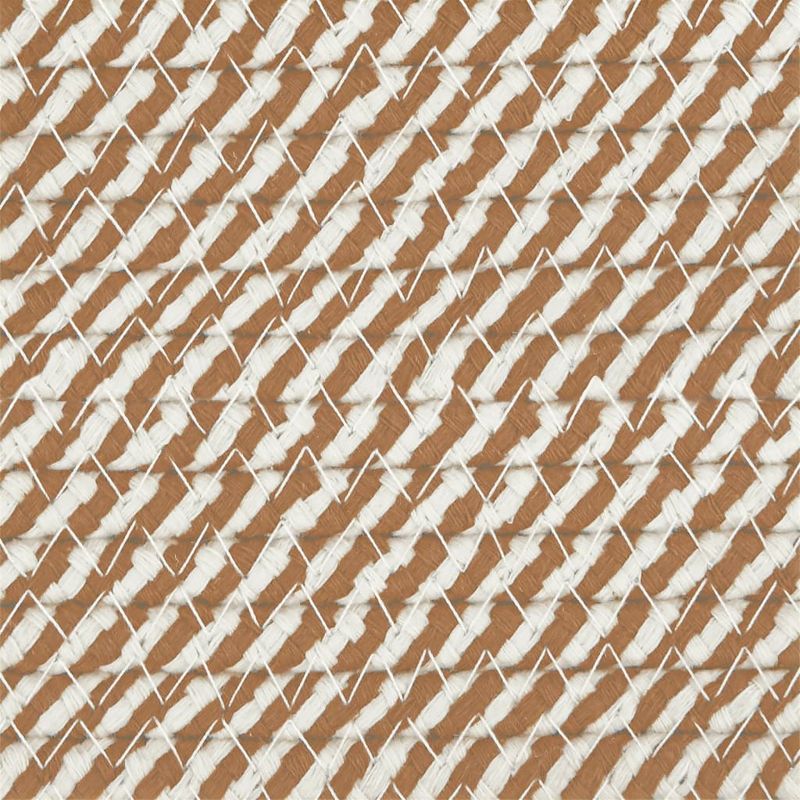 Casa si Gradina - Mobilier - Organizare si depozitare - Cutii depozitare - Cos de depozitare, maro si alb, Ø40x25 cm, bumbac - Infinity.ro