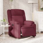 Casa si Gradina - Mobilier - Scaune si fotolii - Fotolii - Fotoliu rabatabil electric, rosu vin, material textil - Infinity.ro