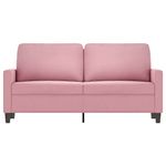 Casa si Gradina - Mobilier - Canapele si coltare - Canapele - Canapea cu 2 locuri, roz, 140 cm, catifea - Infinity.ro