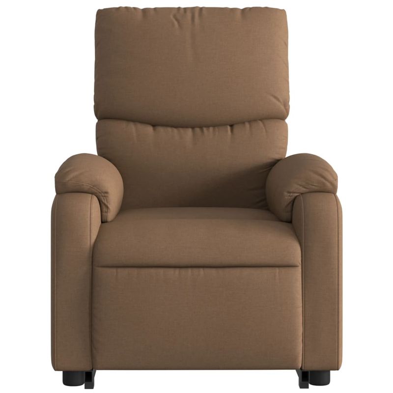 Casa si Gradina - Mobilier - Scaune si fotolii - Fotolii - Fotoliu rabatabil cu ridicare pe verticala, maro, textil - Infinity.ro