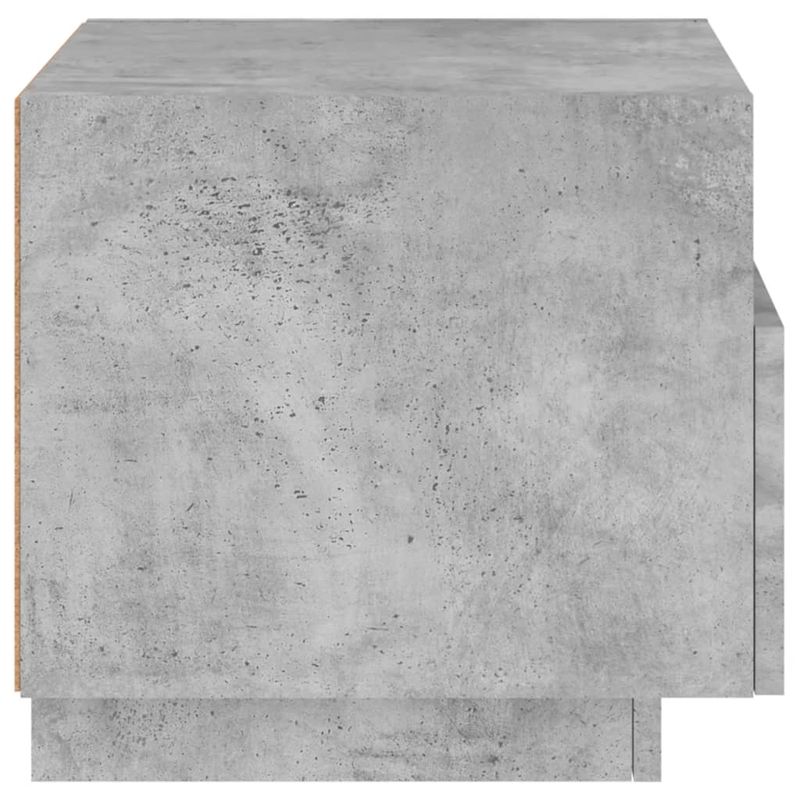 Casa si Gradina - Mobilier - Comode si corpuri - Noptiere - Noptiere cu lumini LED, 2 buc., gri beton, 40x39x37 cm - Infinity.ro