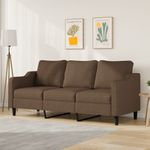 Casa si Gradina - Mobilier - Canapele si coltare - Canapele - Canapea cu 3 locuri, maro, 180 cm, material textil - Infinity.ro