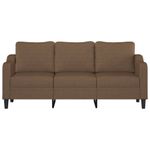 Casa si Gradina - Mobilier - Canapele si coltare - Canapele - Canapea cu 3 locuri, maro, 180 cm, material textil - Infinity.ro