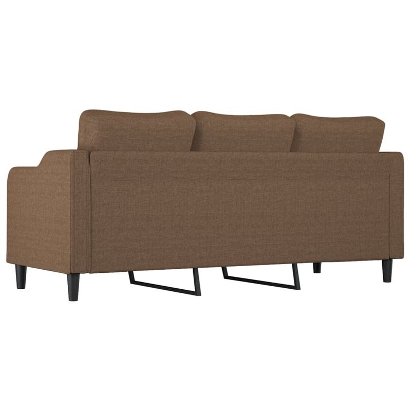 Casa si Gradina - Mobilier - Canapele si coltare - Canapele - Canapea cu 3 locuri, maro, 180 cm, material textil - Infinity.ro