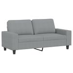 Casa si Gradina - Mobilier - Canapele si coltare - Canapele - Canapea cu 2 locuri, gri deschis, 140 cm, material textil - Infinity.ro
