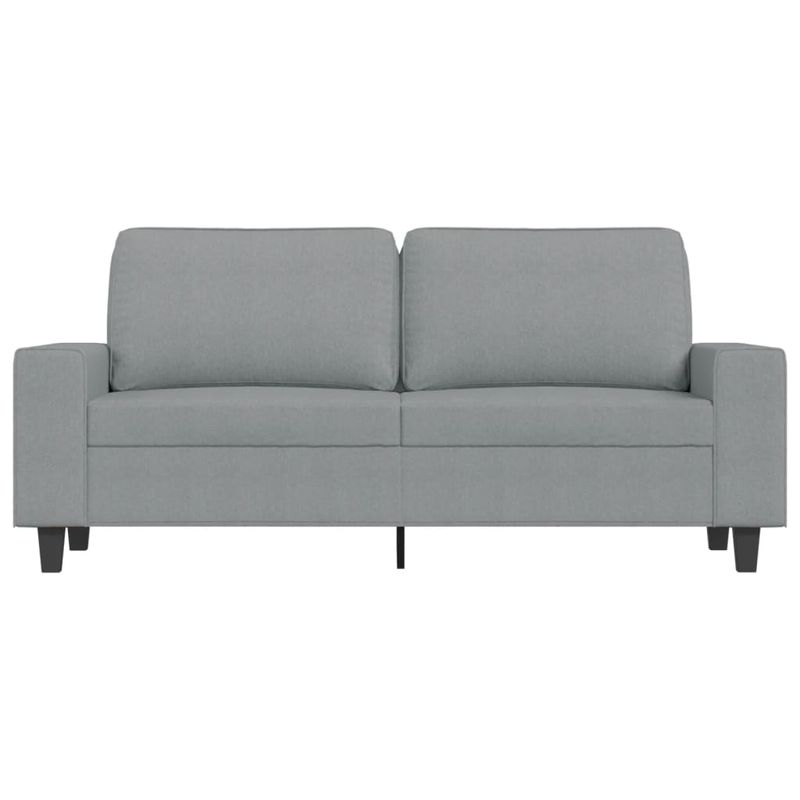 Casa si Gradina - Mobilier - Canapele si coltare - Canapele - Canapea cu 2 locuri, gri deschis, 140 cm, material textil - Infinity.ro