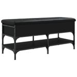 Casa si Gradina - Mobilier - Organizare si depozitare - Bancute - Banca de pantofi, negru, 102x42x45 cm, lemn prelucrat - Infinity.ro