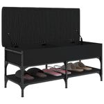 Casa si Gradina - Mobilier - Organizare si depozitare - Bancute - Banca de pantofi, negru, 102x42x45 cm, lemn prelucrat - Infinity.ro