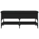 Casa si Gradina - Mobilier - Organizare si depozitare - Bancute - Banca de pantofi, negru, 102x42x45 cm, lemn prelucrat - Infinity.ro