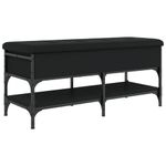 Casa si Gradina - Mobilier - Organizare si depozitare - Bancute - Banca de pantofi, negru, 102x42x45 cm, lemn prelucrat - Infinity.ro