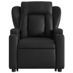 Ingrijire personala si Cosmetice - Sanatate si wellness - Articole wellness - Fotolii de masaj - Fotoliu de masaj rabatabil cu ridicare negru piele ecologica - Infinity.ro