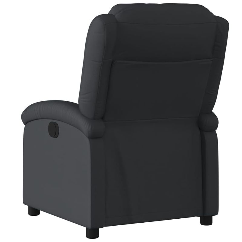 Casa si Gradina - Mobilier - Scaune si fotolii - Fotolii - Fotoliu rabatabil, negru, piele naturala - Infinity.ro