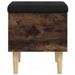 Casa si Gradina - Mobilier - Organizare si depozitare - Bancute - Banca de pantofi, stejar fumuriu, 42x42x46 cm, lemn prelucrat - Infinity.ro