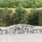 Casa si Gradina - Gradina si terasa - Garduri, panouri si accesorii - Cos gabion arcuit, 400x50x40/60 cm, fier galvanizat - Infinity.ro