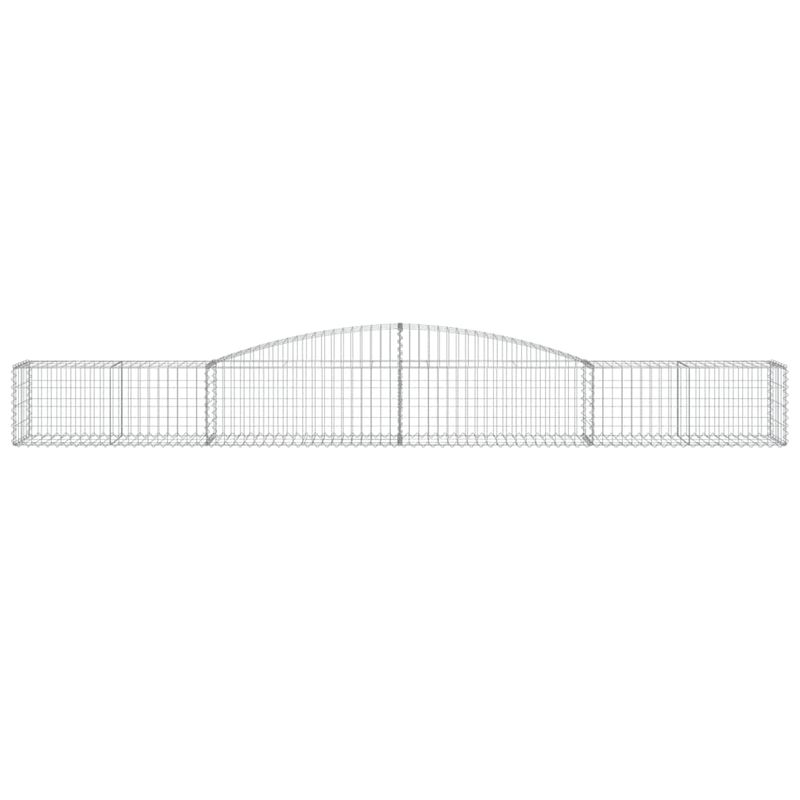 Casa si Gradina - Gradina si terasa - Garduri, panouri si accesorii - Cos gabion arcuit, 400x50x40/60 cm, fier galvanizat - Infinity.ro