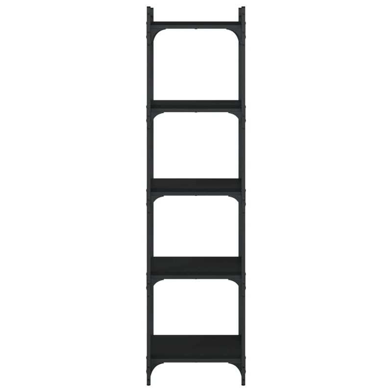 Casa si Gradina - Mobilier - Biblioteci si rafturi - Biblioteci - Biblioteca cu 5 niveluri, negru, 40x30x154 cm, lemn prelucrat - Infinity.ro