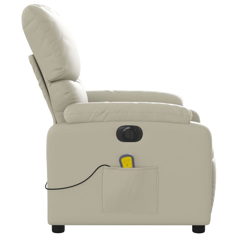 Ingrijire personala si Cosmetice - Sanatate si wellness - Articole wellness - Fotolii de masaj - Fotoliu electric de masaj rabatabil, crem, piele ecologica - Infinity.ro