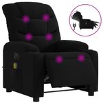 Ingrijire personala si Cosmetice - Sanatate si wellness - Articole wellness - Fotolii de masaj - Fotoliu electric de masaj rabatabil, negru, textil - Infinity.ro