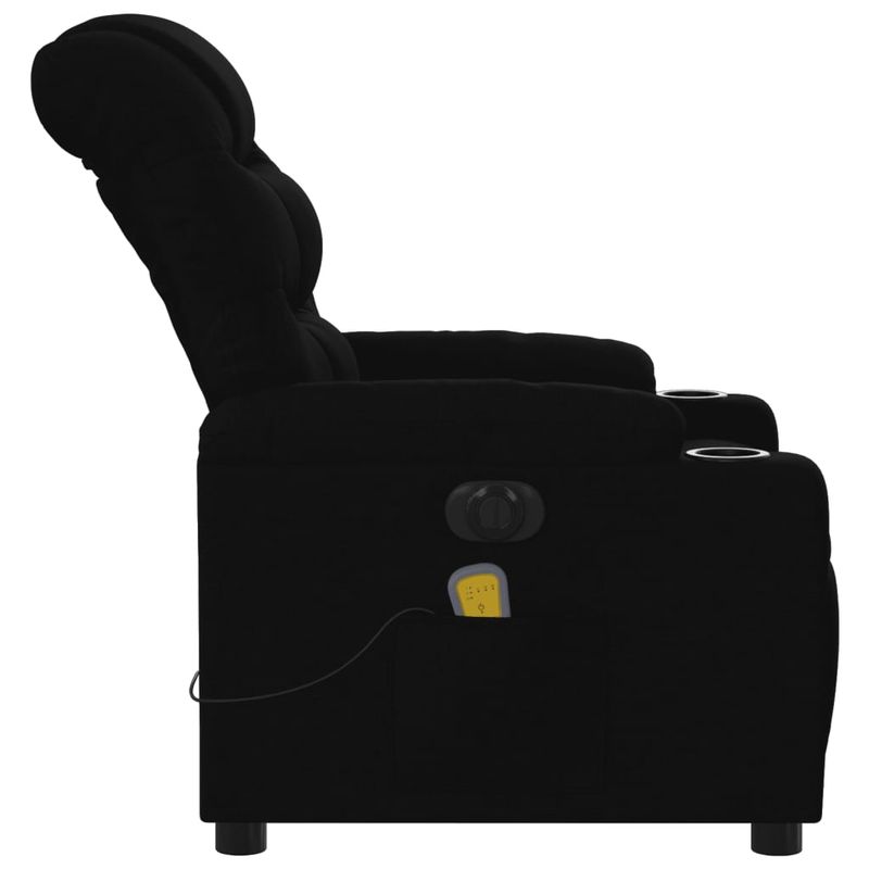 Ingrijire personala si Cosmetice - Sanatate si wellness - Articole wellness - Fotolii de masaj - Fotoliu electric de masaj rabatabil, negru, textil - Infinity.ro
