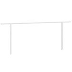 Casa si Gradina - Gradina si terasa - Umbrele si pavilioane - Umbrele - Set stalp pentru copertina, alb, 600x245 cm, fier - Infinity.ro
