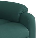 Casa si Gradina - Mobilier - Scaune si fotolii - Fotolii - Fotoliu electric rabatabil cu ridicare, verde inchis, textil - Infinity.ro